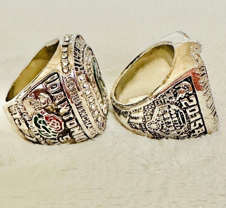 2 PCS 2015 Michigan State Spartans Championship Ring Set with box, US Ship