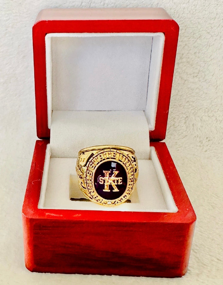 1983 Kansas State Wildcats Big 8 Championship Ring with box, US Ship