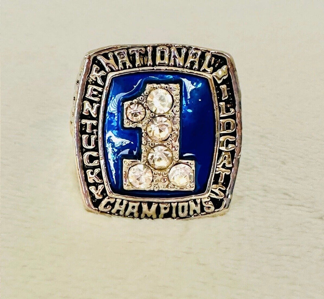 1996 Kentucky Wildcats Brass Championship Ring with box, US Ship