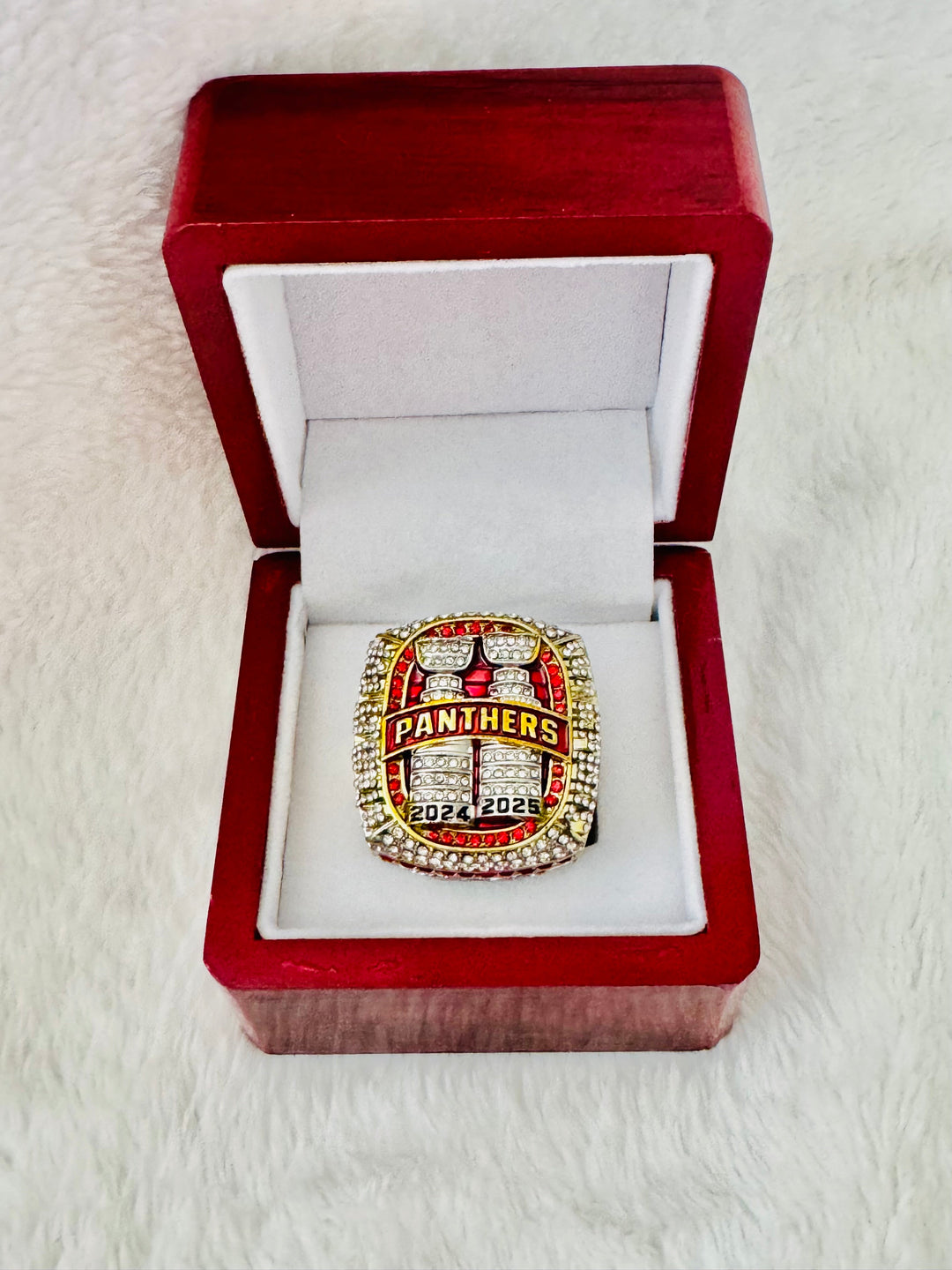 2025 New Florida Panthers Limited Edition Championship Ring W box, Barkov, US SHIP - EB Sports Memorabilia