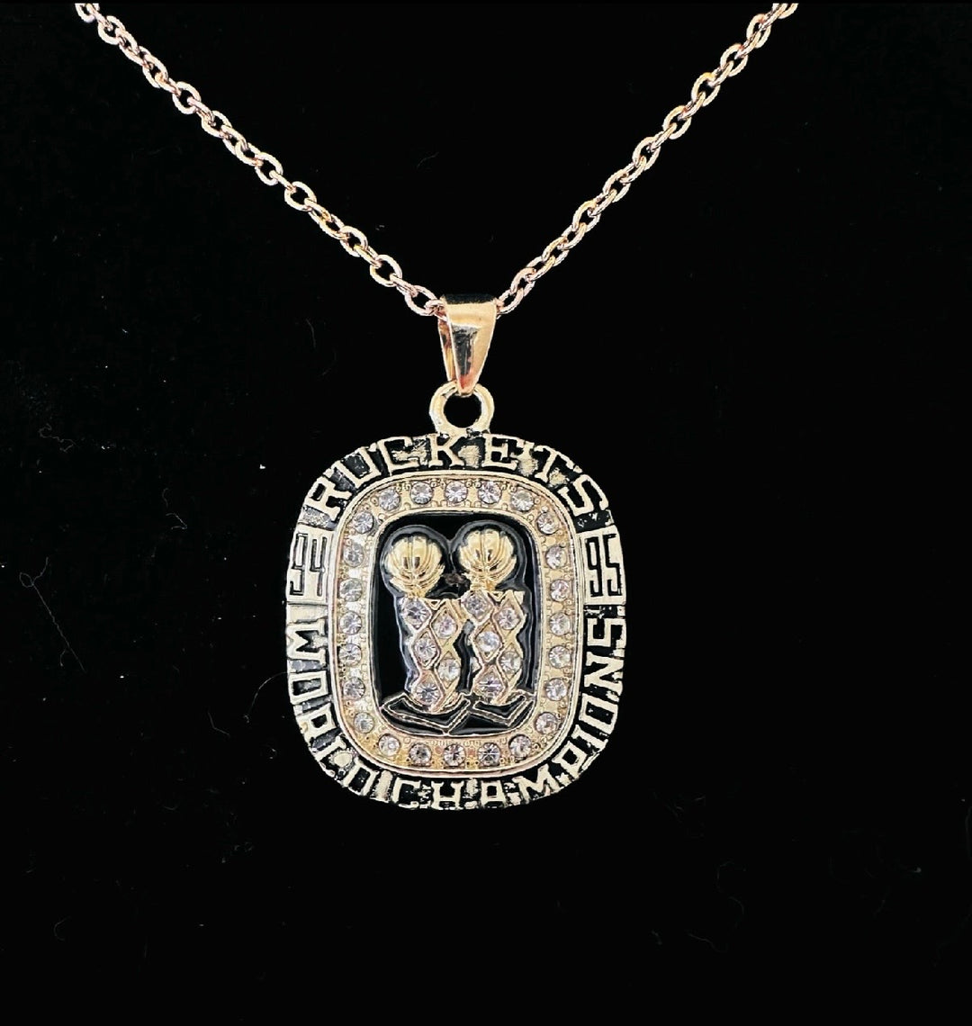 1995 Houston Rockets NBA Championship Pendant, 🇺🇸 SHIP