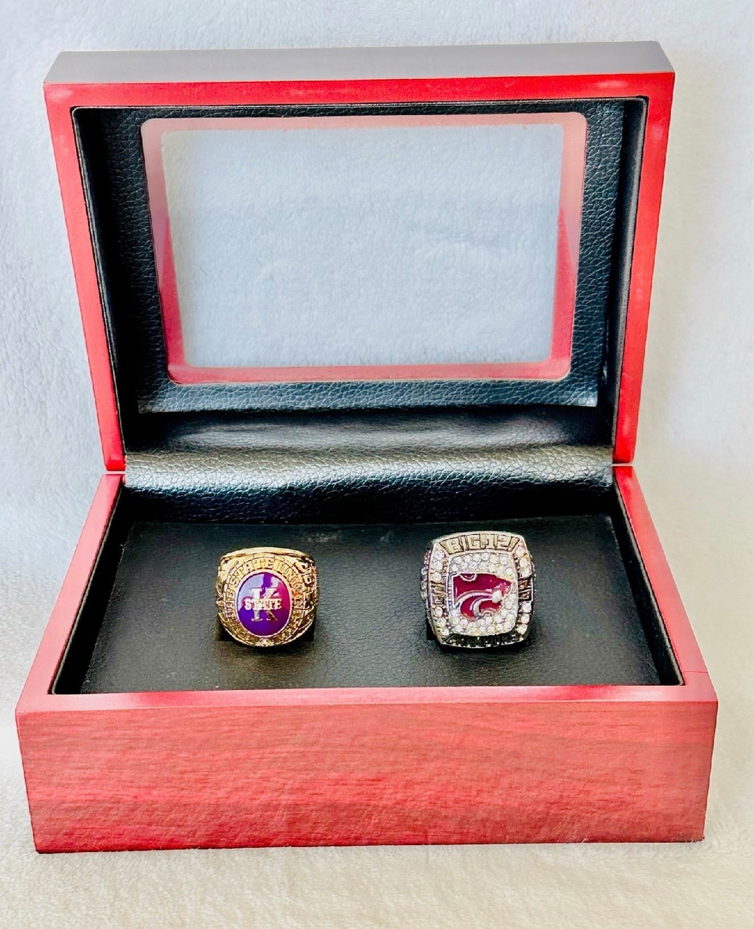 Kansas State Wildcats Big 12 Championship Ring Set with box (1983 2013)