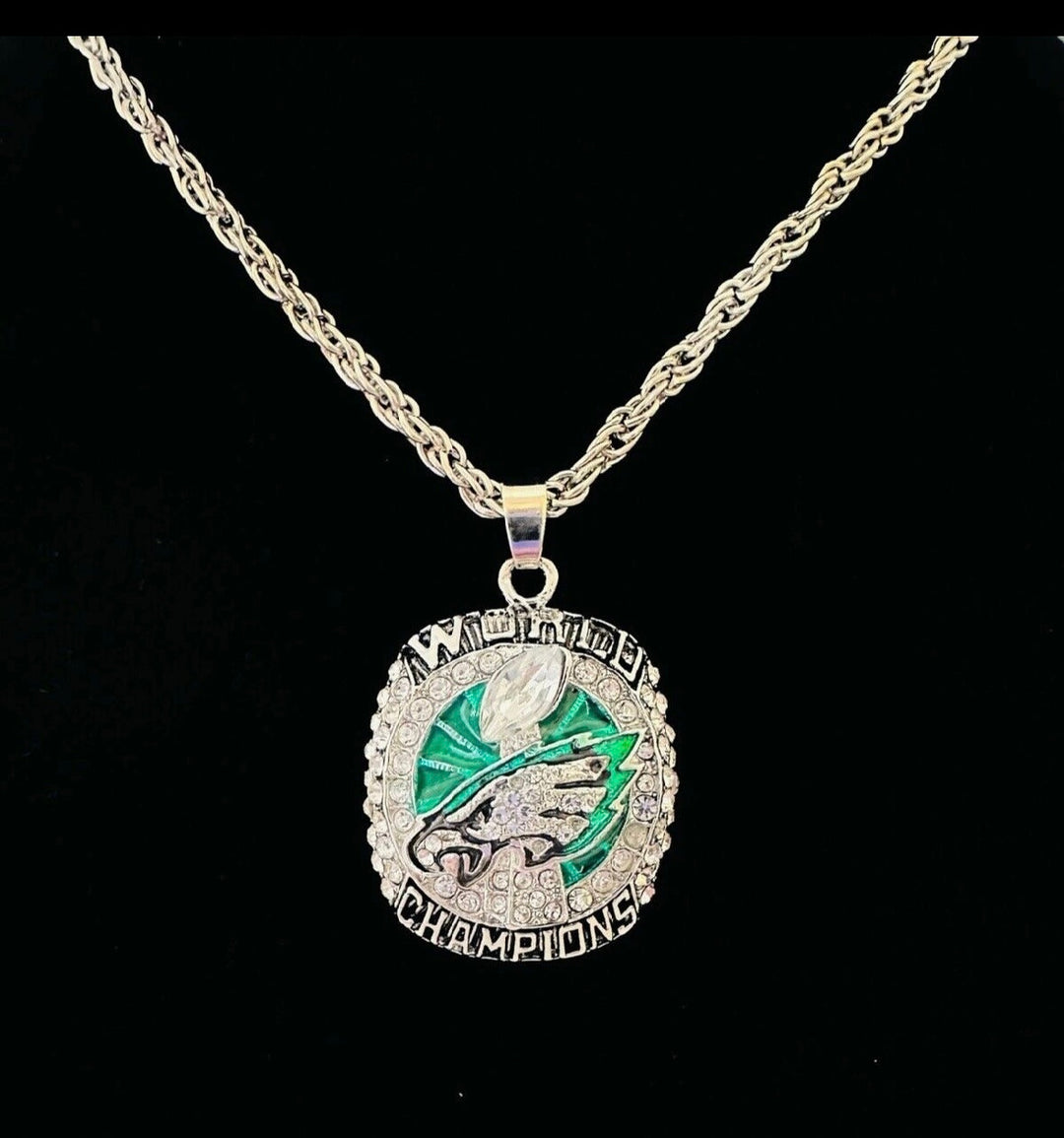 Philadelphia Eagles 2017 SB Championship Pendant, USA Seller - EB Sports Championship Rings