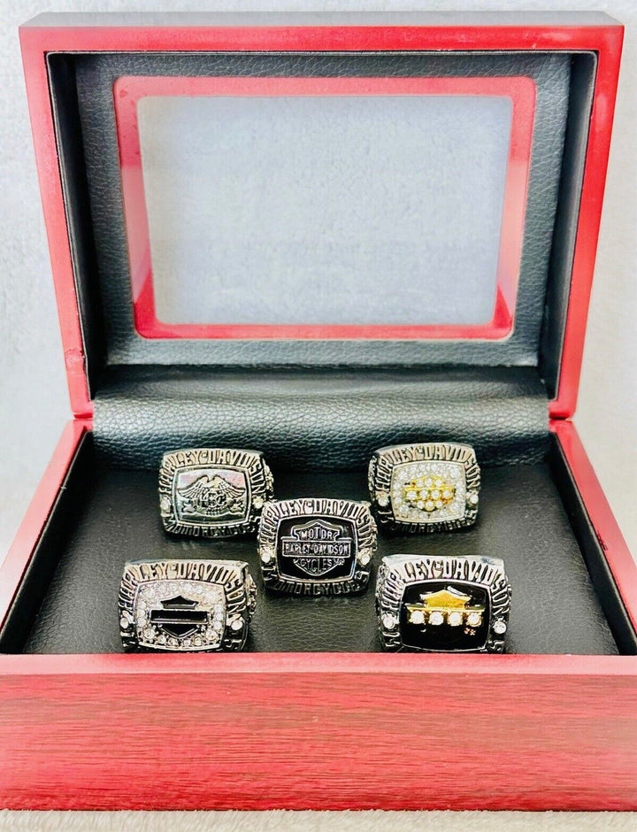 5 PCS Harley Davidson Ring: HOG with box, US SHIP