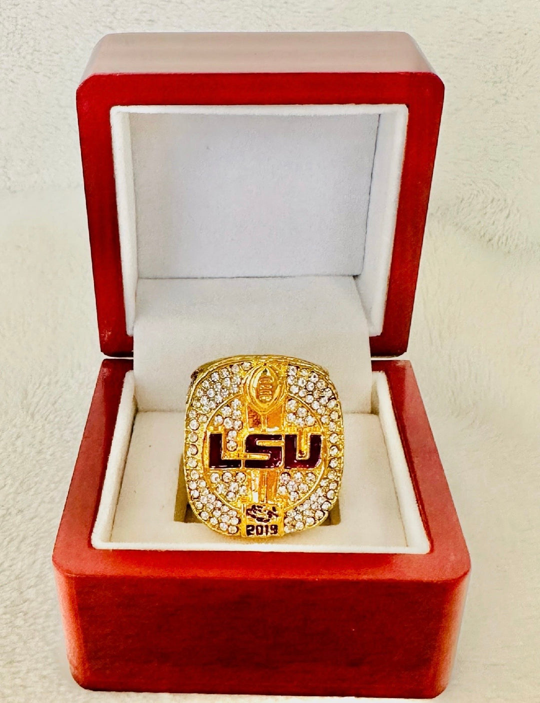 2019 LSU Tigers Burrow National Championship Ring with box, US SHIP