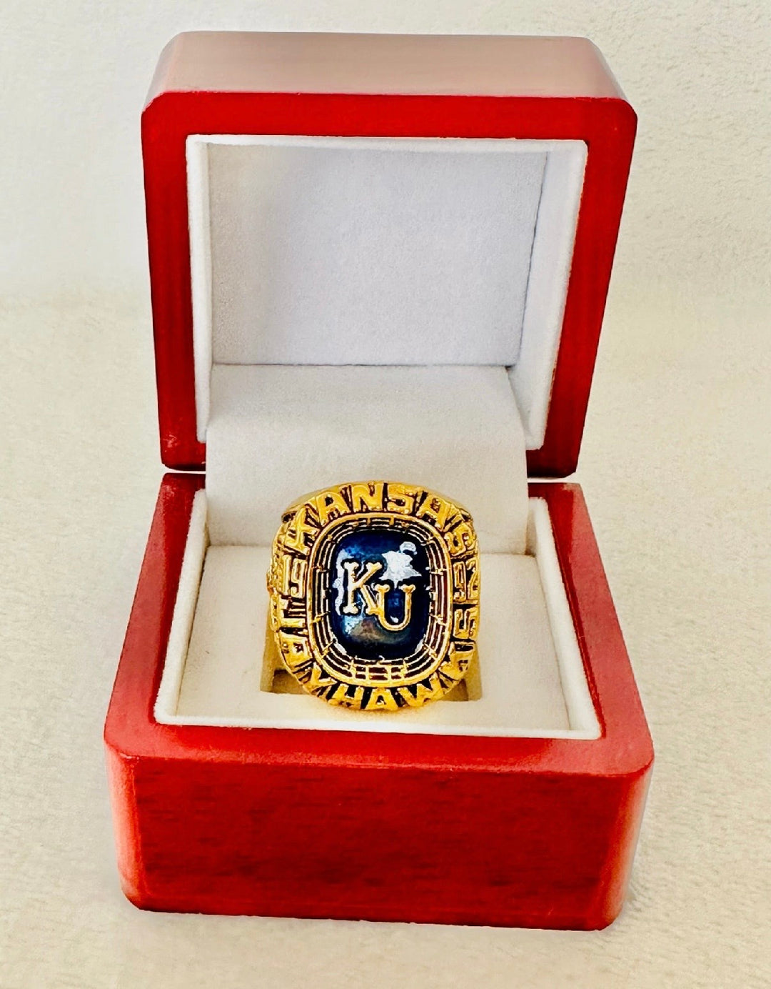 1992 Kansas Jayhawks Football  Championship Ring with box, US SHIP