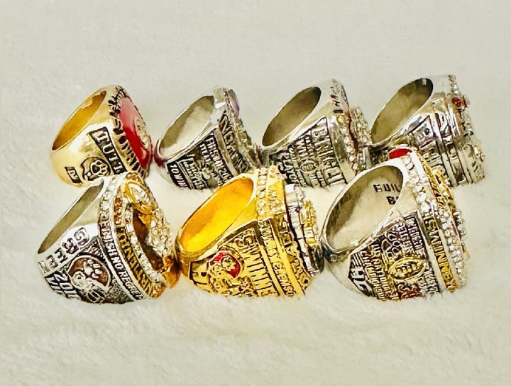 7 PCS Clemson Tigers Championship Ring Set, US Ship