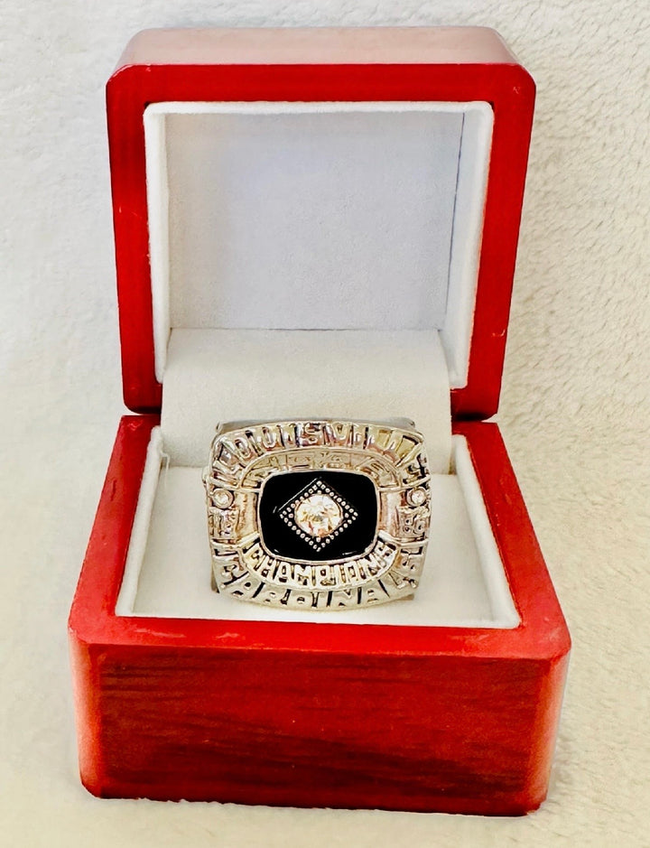 1986 Louisville Cardinals College Basketball Championship Ring with box, US SHIP