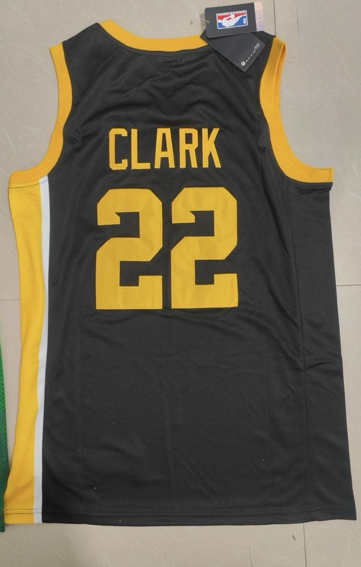Nike Caitlin Clark Jersey Black Yellow Iowa Hawkeyes 