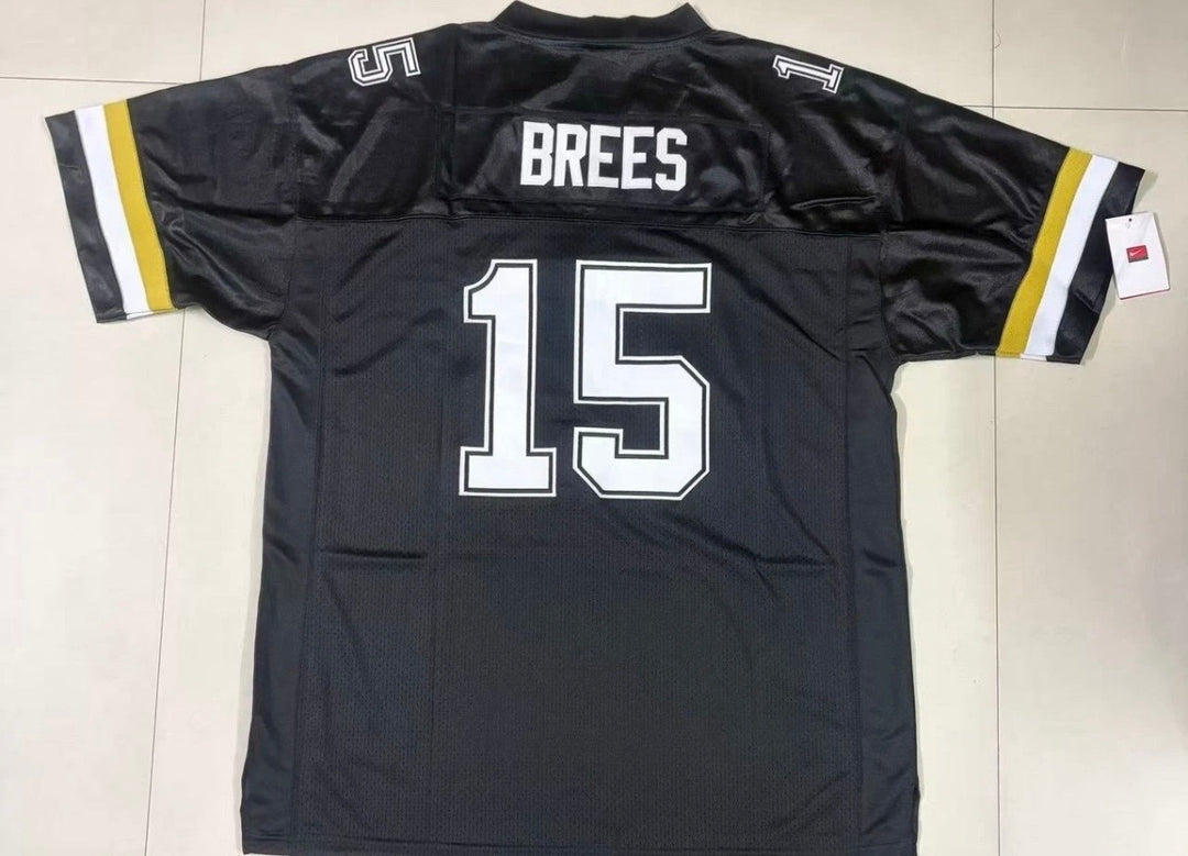 Drew Brees Black Purdue Boilermakers Stitched Jersey 