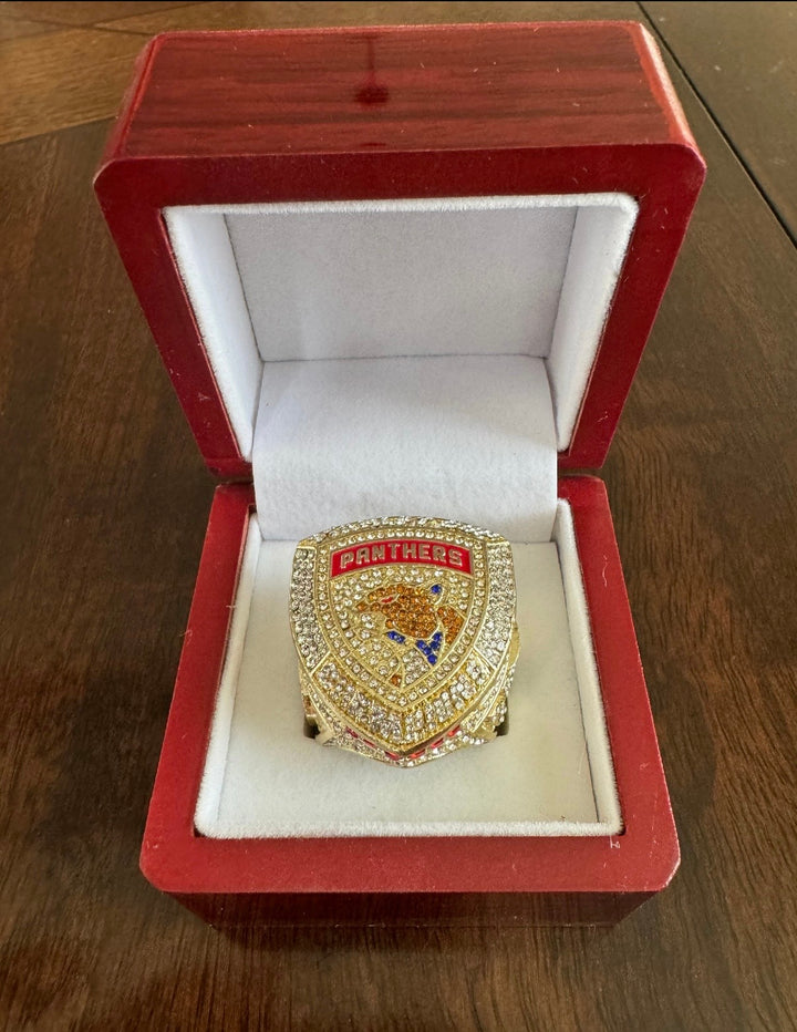 2024 Florida Panthers Stanley Cup Championship Ring with box, US SHIPPER players ring