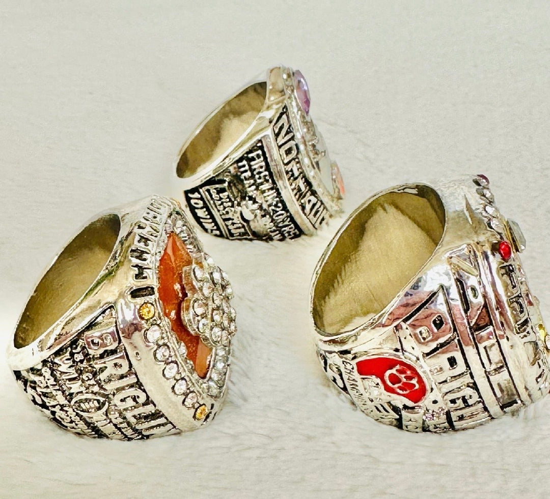 3 PCS ACC Clemson Tigers Championship Ring Set with box, US Ship