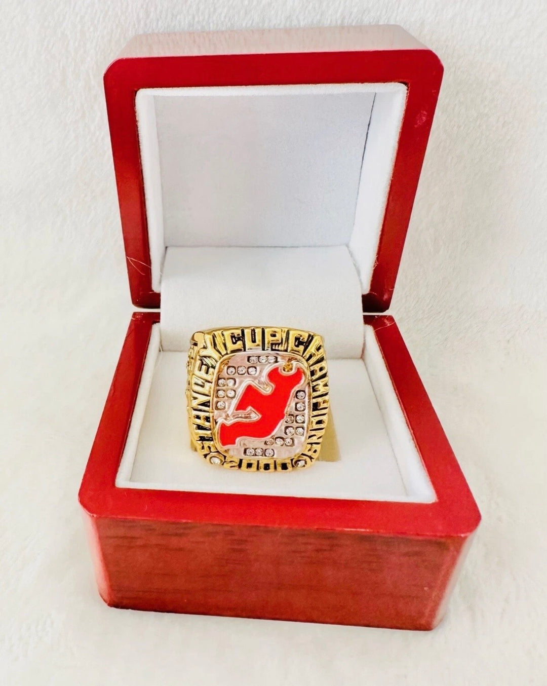 2000 New Jersey Devils Stanley Cup 18k GP Championship Ring with box, 🇺🇸 SHIP