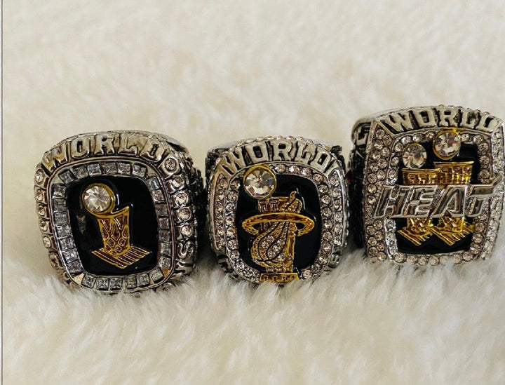 3 PCS Miami Heat Championship Complete Ring Set, US SHIP