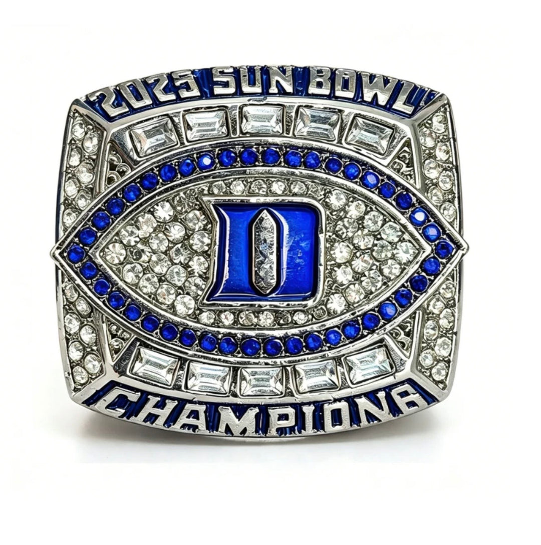 2025 Duke Sun Bowl Championship ring with box