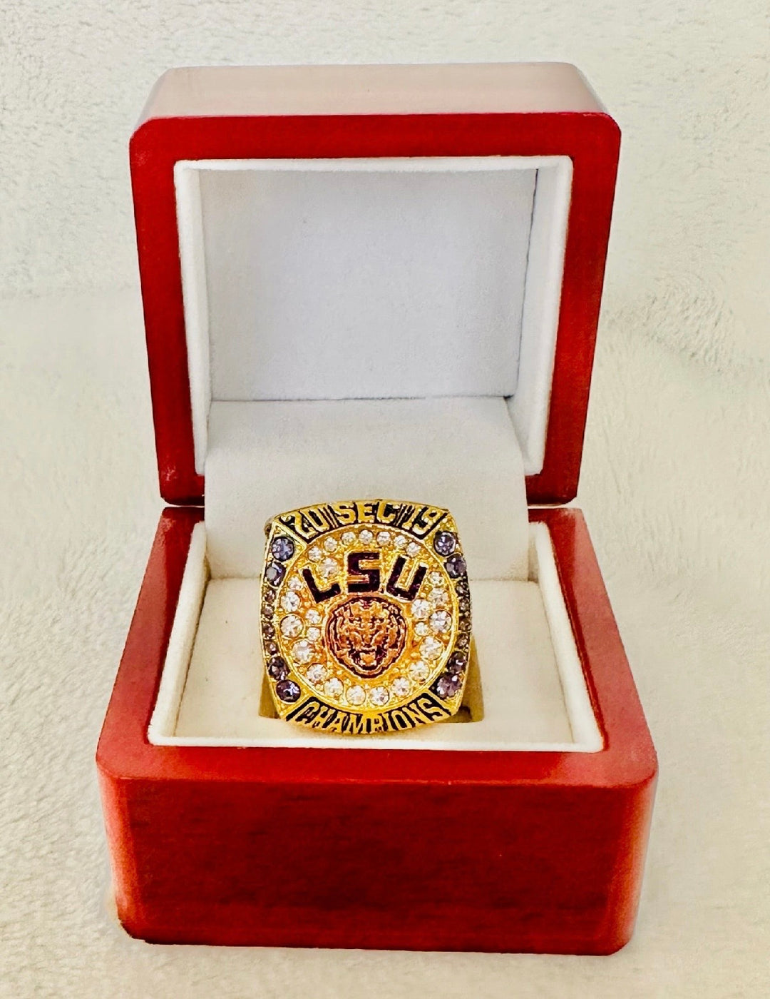 2019 LSU Tigers SEC Championship Ring with box, US SHIP