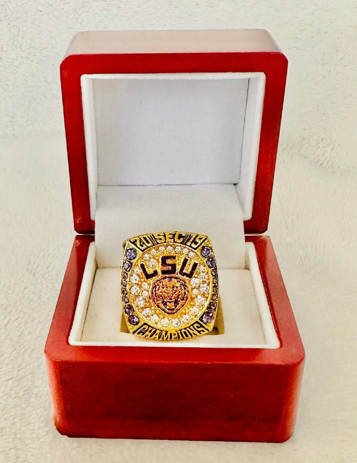 2019 LSU Tigers SEC Championship Ring with box, US SHIP