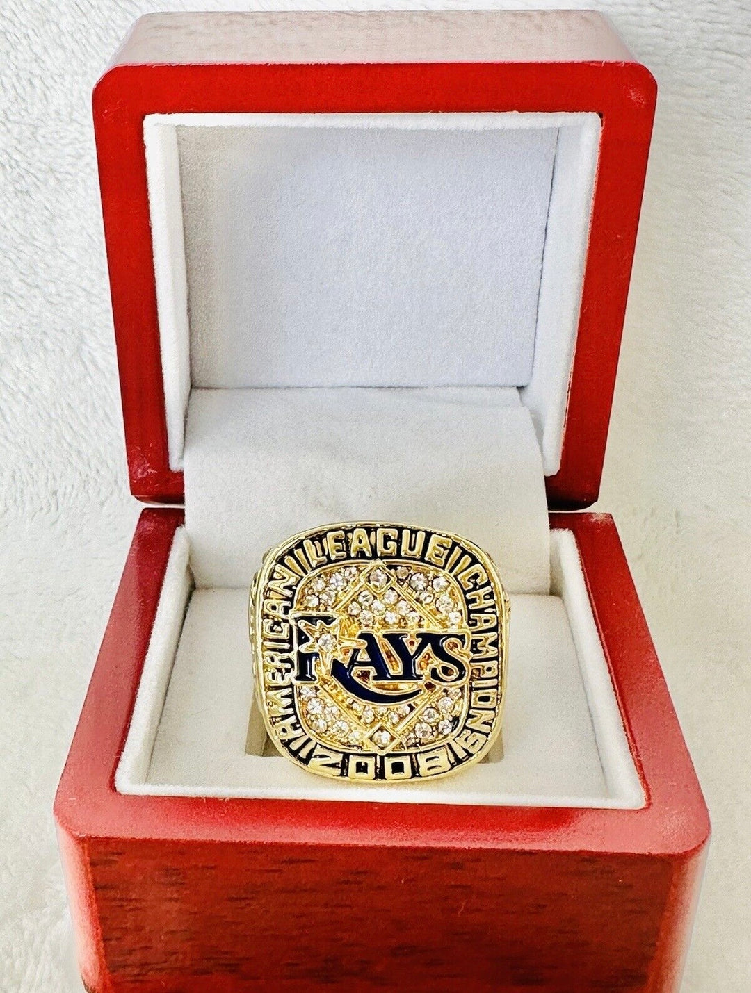 2008 Tampa Bay Rays American League Championship Ring with box, US SHIP