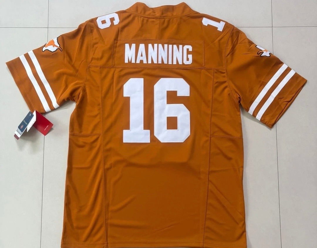 Arch Manning Texas Longhorns Orange Stitched Jersey Men’s, US SHIP