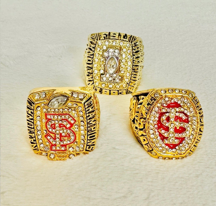 3 PCS Florida State Championship Ring Set, US SHIP 1993/2013/14