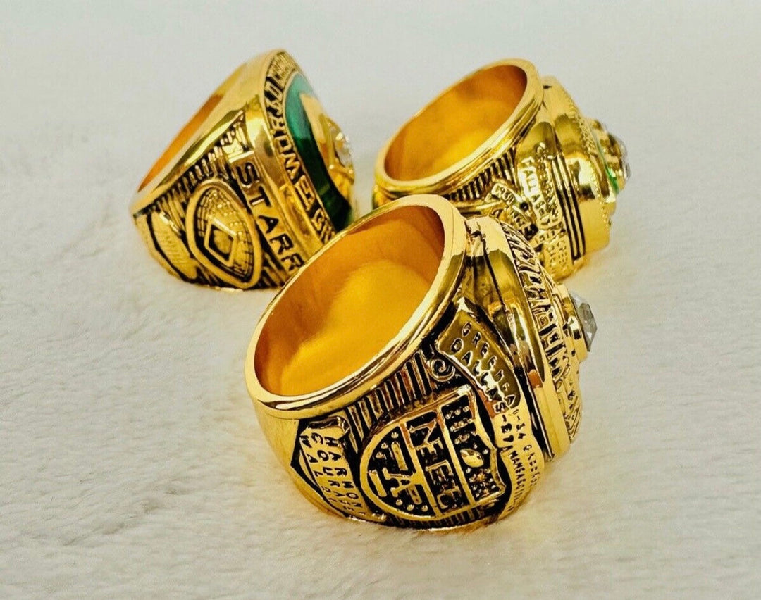3 PCS Green Bay Packers Championship Ring SET, US SHIP 61/62/65 - EB Sports Championship Rings