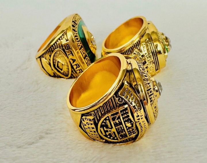 3 PCS Green Bay Packers Championship Ring SET, US SHIP 61/62/65 - EB Sports Championship Rings