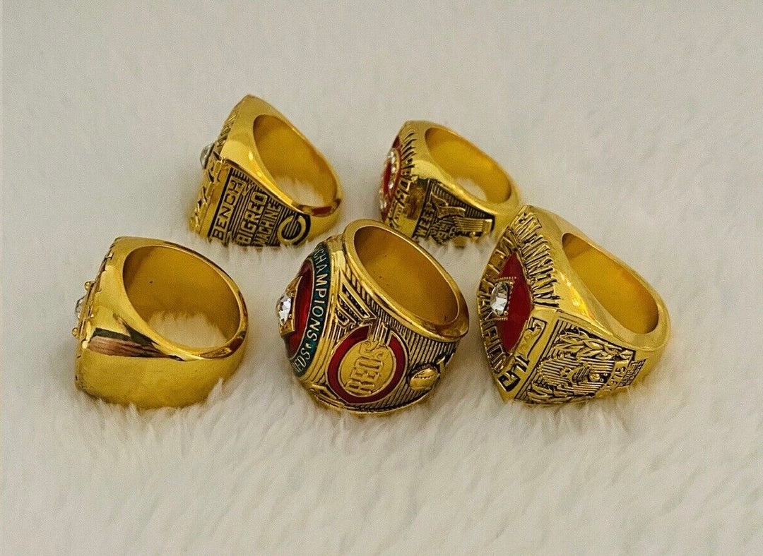 5 PCS CINCINNATI REDS World Series Ring Complete Set with box, US SHIP