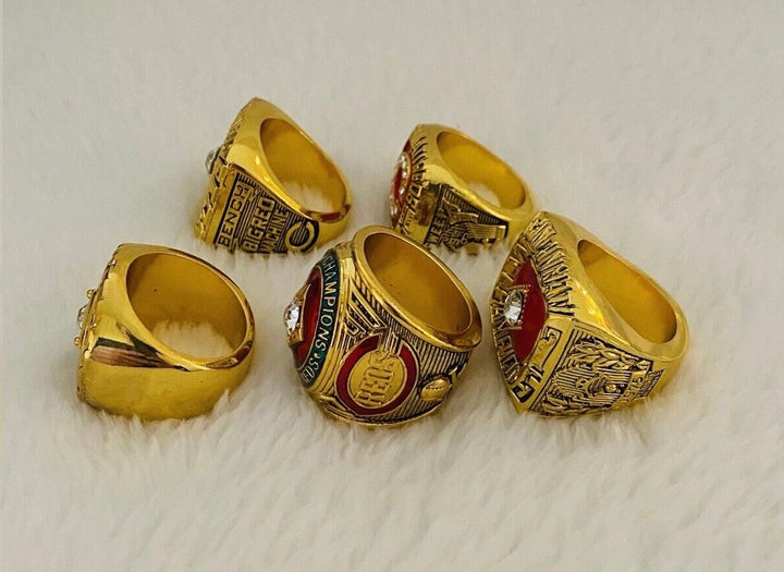 5 PCS CINCINNATI REDS World Series Ring Complete Set with box, US SHIP