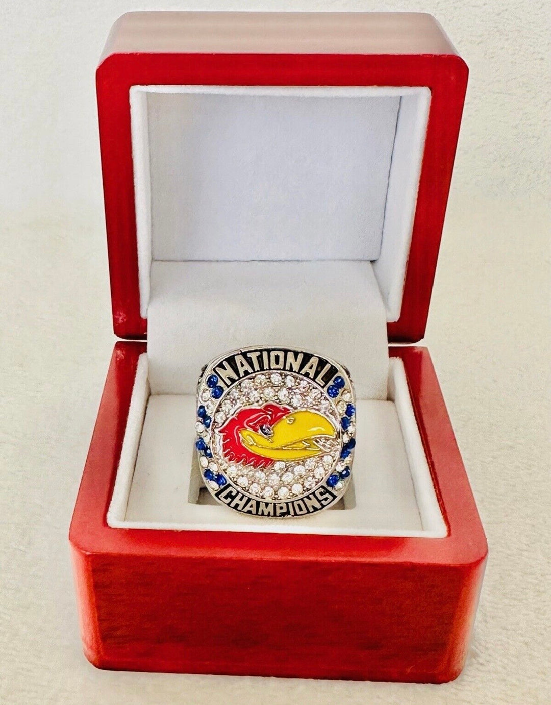 2022 Kansas Jayhawks Basketball National Championship Ring with box, US SHIP