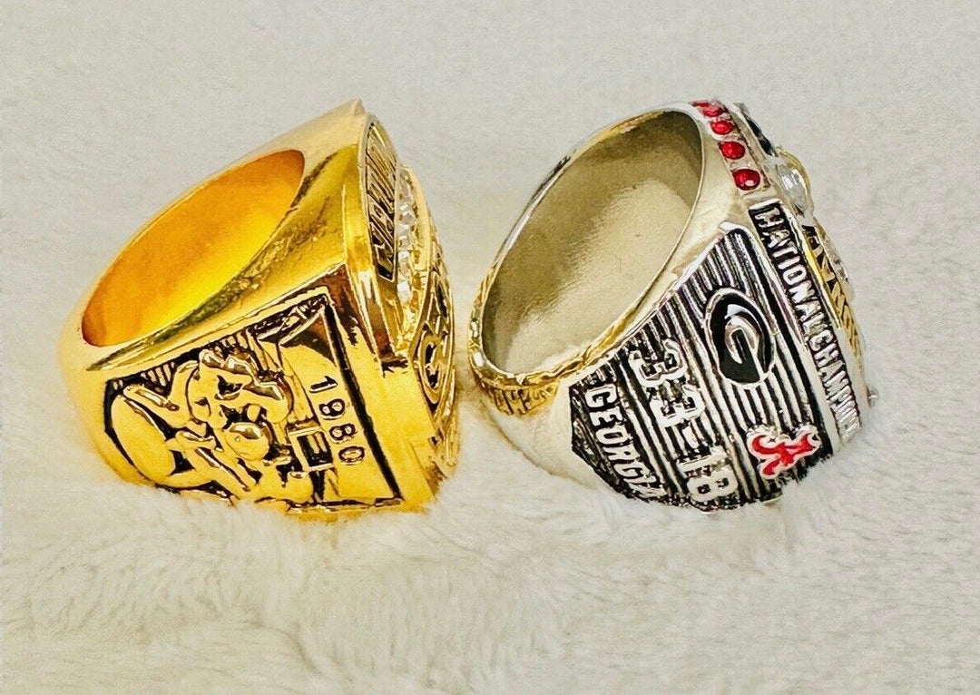 2 PCS Georgia Bulldogs National Championship Ring, US SHIP 1980/2022