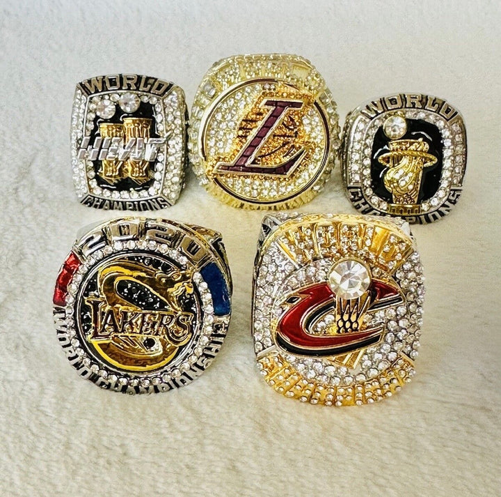 5 PCS Lebron James Ultimate Championship Ring Set with box, US SHIP