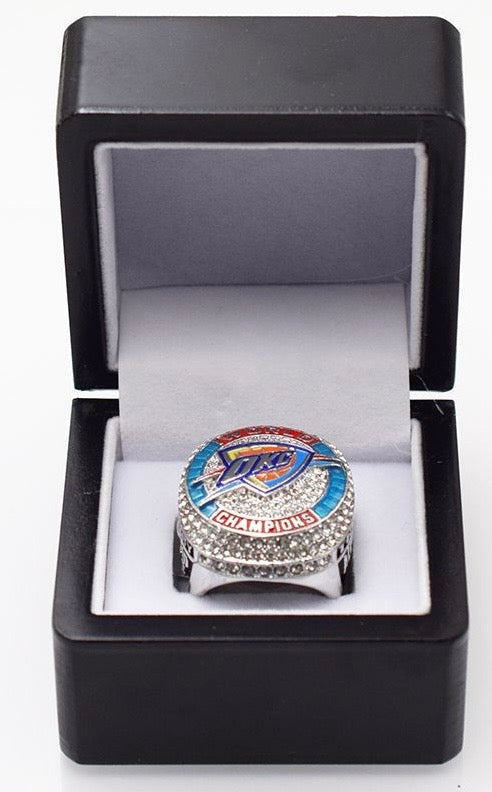 Oklahoma City Thunder 2025 championship ring with box, Caruso, US SHIP - EB Sports Championship Rings