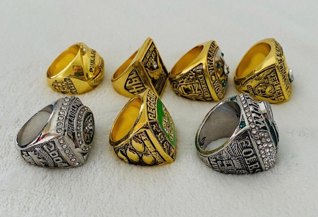 7 PCS Philadelphia Eagles Super Bowl Ring Set - EB Sports Championship Rings