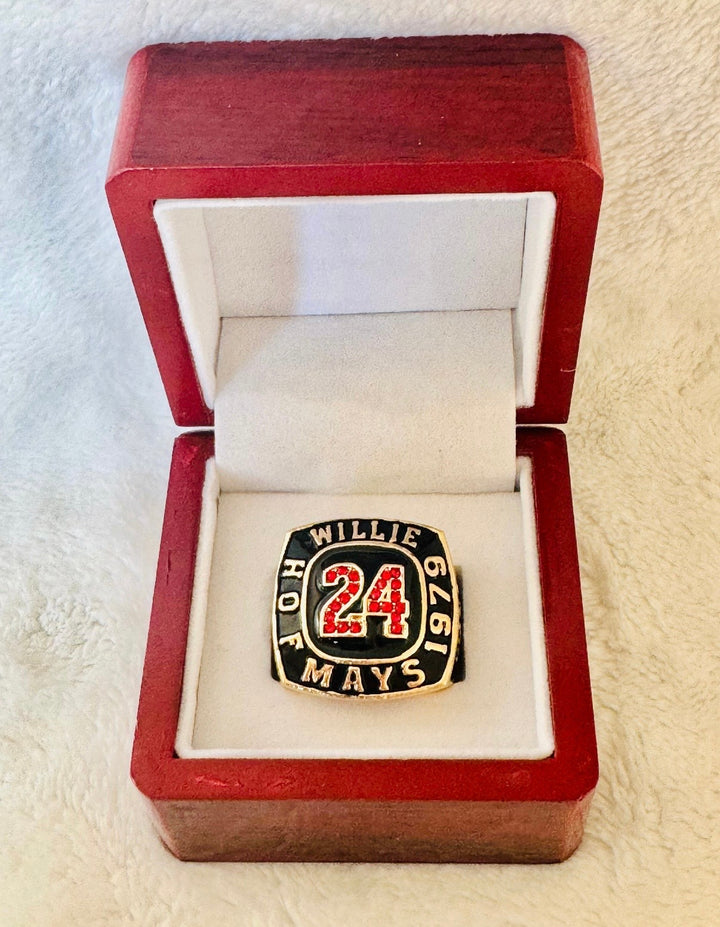 Willie Mays 1979 Hall-Of-Fame Legend Rare Vintage HOF Championship Ring with box
