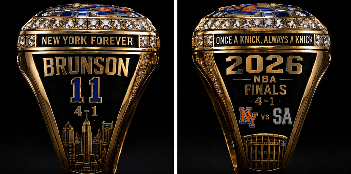 2026 Knicks Championship ring, size 11, ships 5 July
