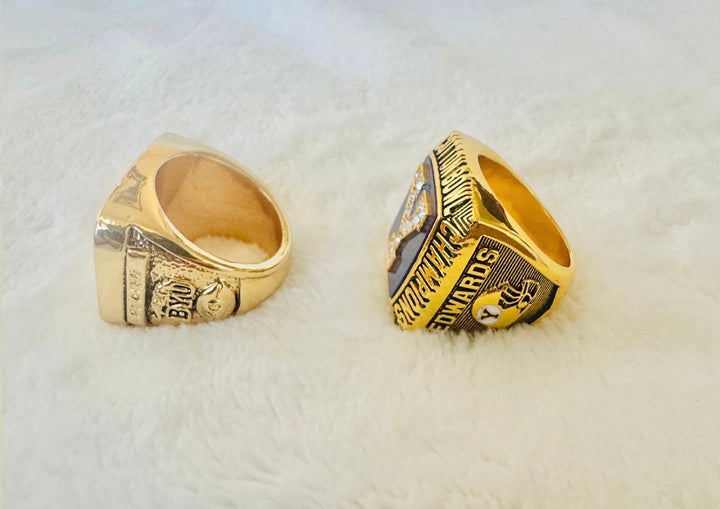 2 PCS BYU Cougars Championship Ring set 1984/1996
