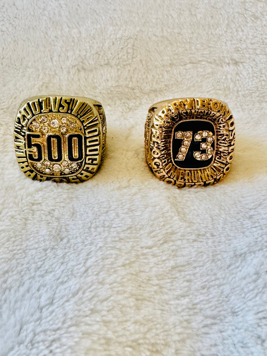 Barry Bonds San Francisco Giants 73 home run Ring and 500 ring set - EB Sports Championship Rings