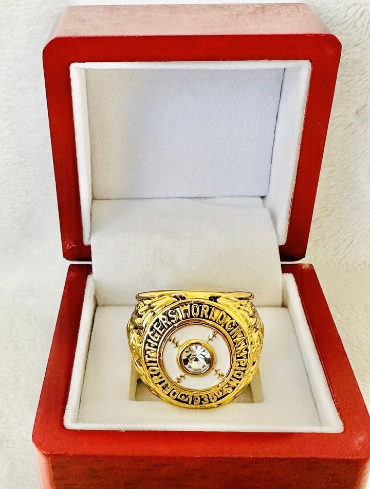 1935 Detroit Tigers World Series Championship Ring with box, 🇺🇸 SHIP