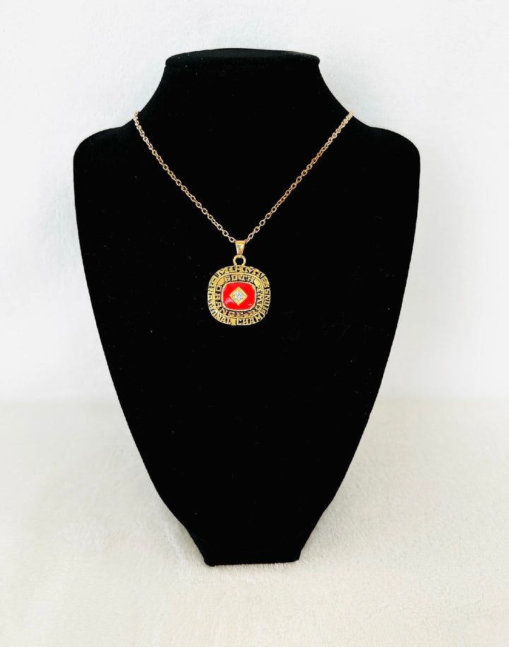 1983 Miami Hurricanes NCAA 18k GP Brass Championship Pendant, US SHIP
