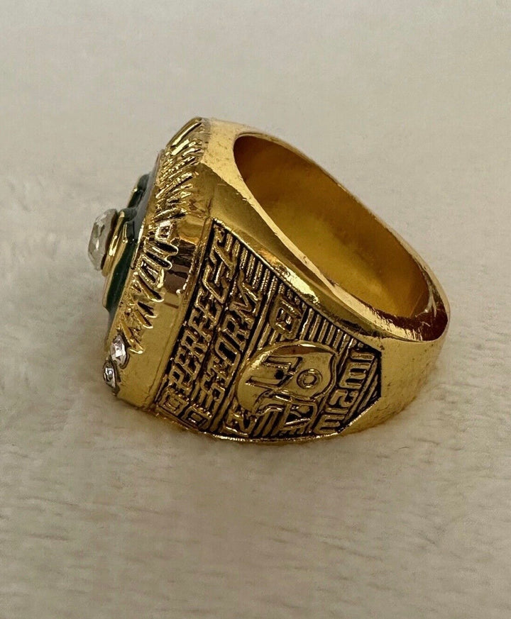 2002 Miami Hurricanes NCAA 18k GP Brass Championship Ring, US SHIP