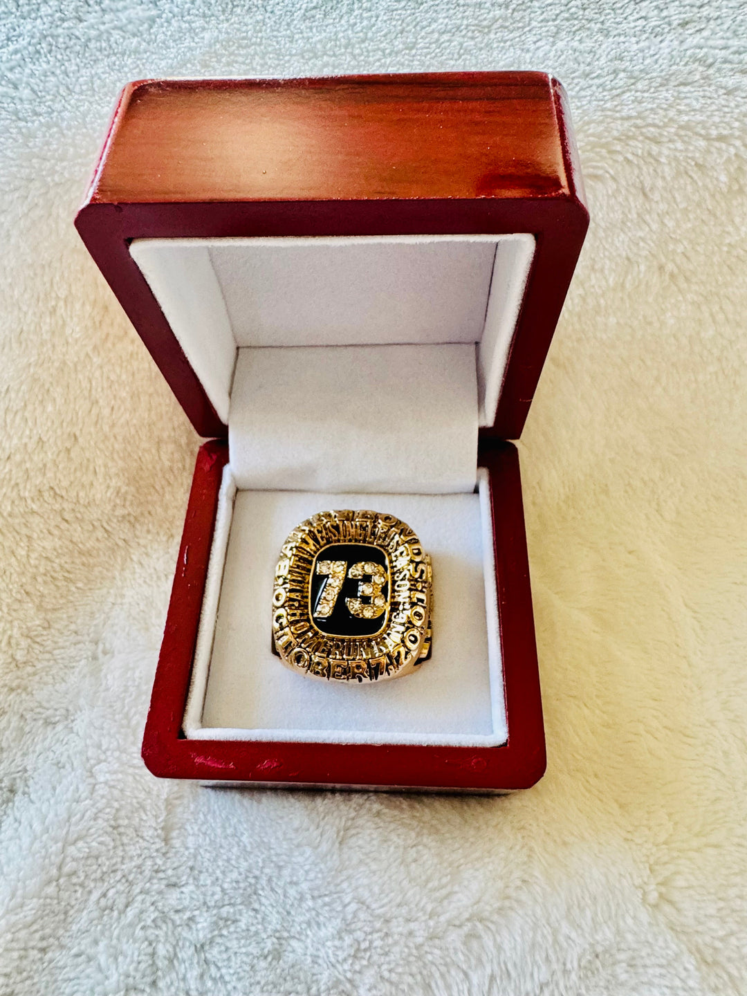 2001 Barry Bonds San Francisco Giants 73 home run Ring With Box - EB Sports Championship Rings