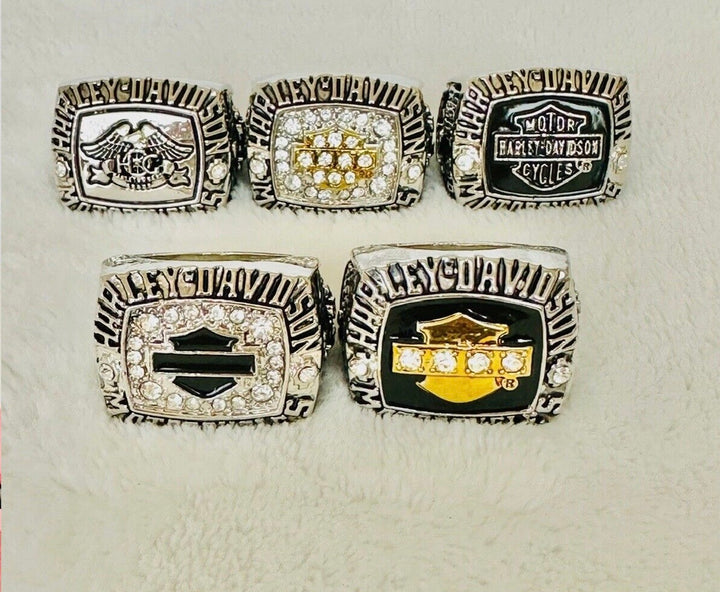 5 PCS Harley Davidson Ring: HOG, US SHIP