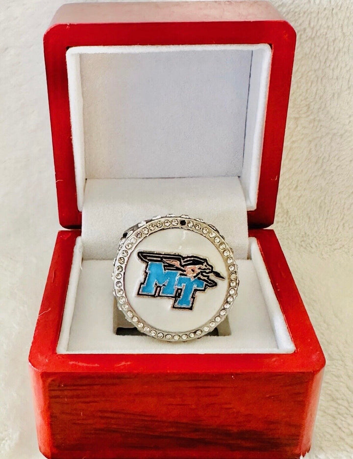 Middle Tennessee State Blue Raiders SP Brass Championship Ring with box, US SHIP