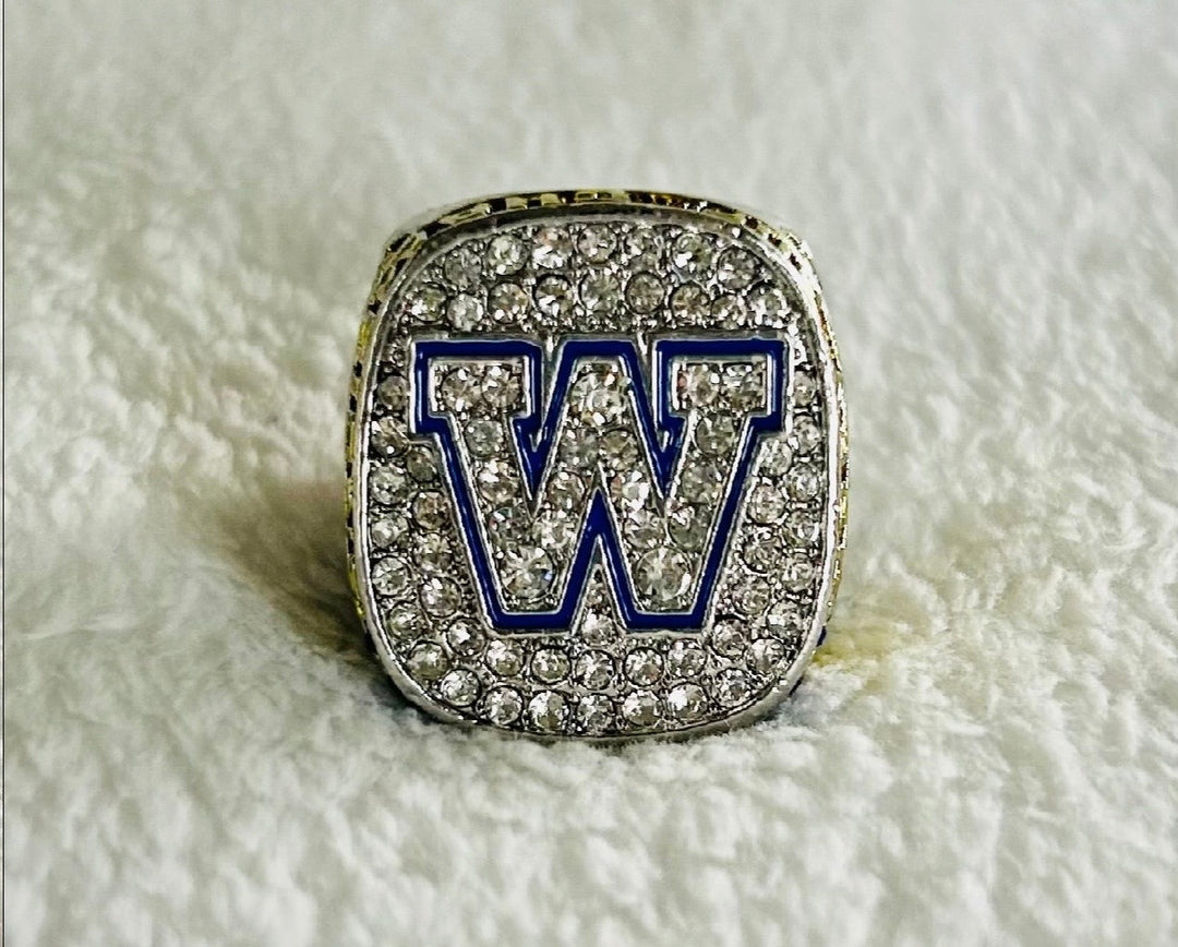 2019 Grey Cup Champions Ring with box Winnipeg Blue Bombers, Canadian Football