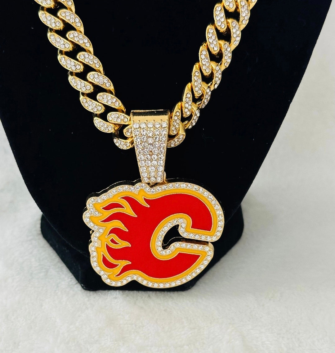 Calgary Flames gold chain 24”, 🇺🇸 SHIP