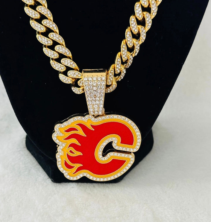 Calgary Flames gold chain 24”, 🇺🇸 SHIP