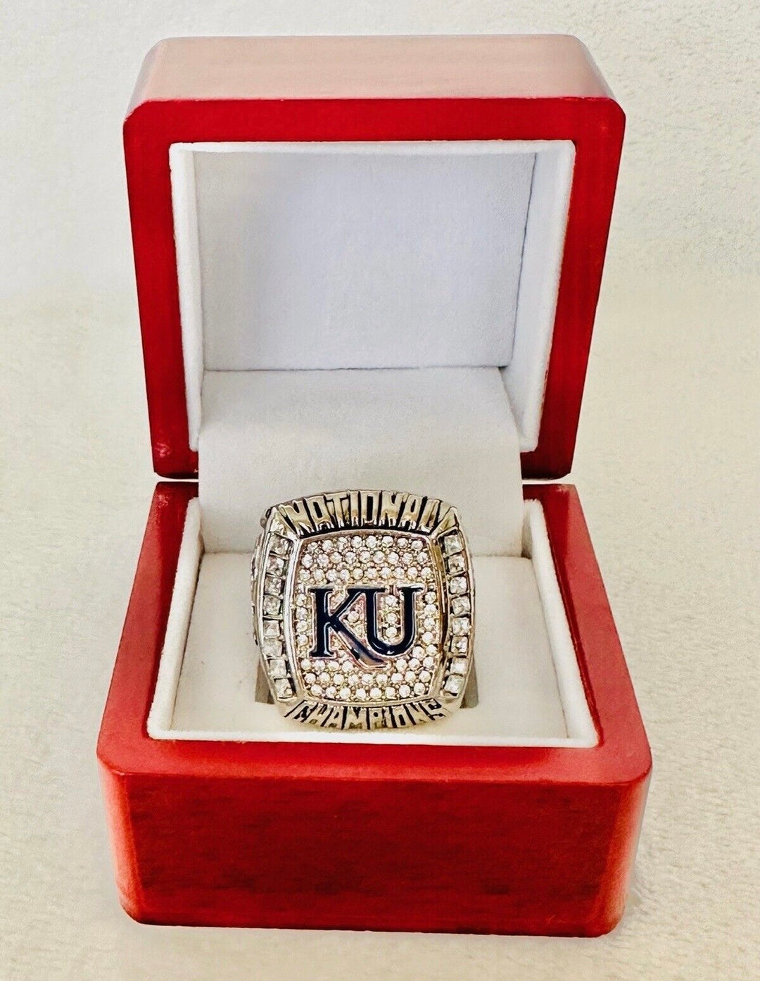2008 Kansas Jayhawks Basketball National Championship Ring with box, US SHIP