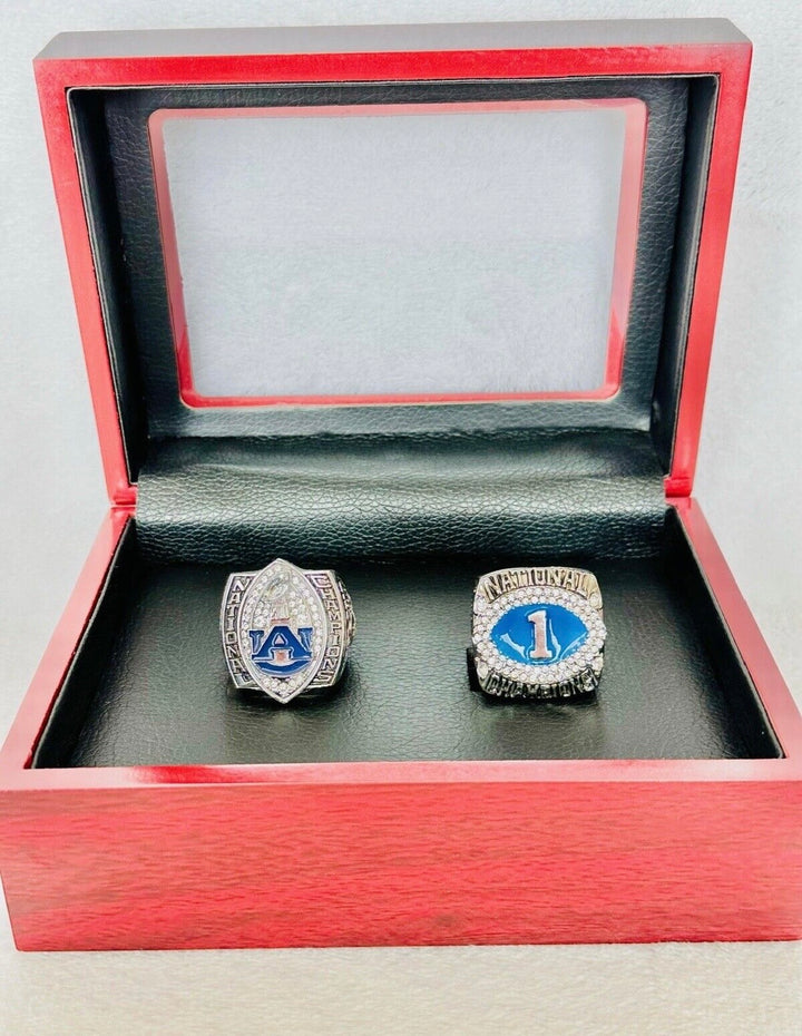 2 PCS 2010 Auburn Tigers NCAA National Championship Ring with box, US SHIP