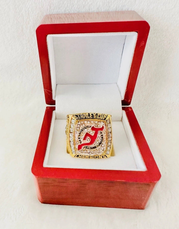 2003 New Jersey Devils Stanley Cup 18k GP Championship Ring with box, 🇺🇸 SHIP