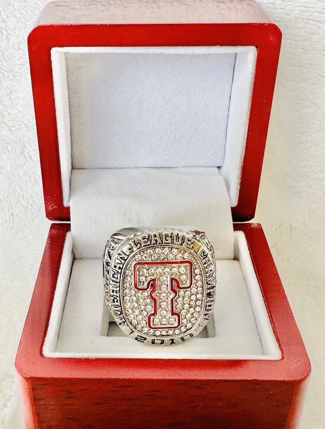 2010 TEXAS RANGERS American League Championship Ring with box, 🇺🇸 SHIP